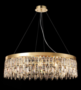 Люстра хрустальная F126-800 Золото