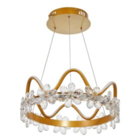 Светильник 2204/1m LED 55Вт 6000К золото 43х43х18,5 см   7030526