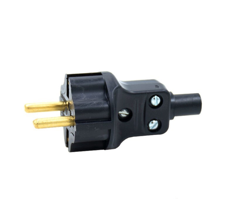 Вилка штепсельная В16-010 (350) черная