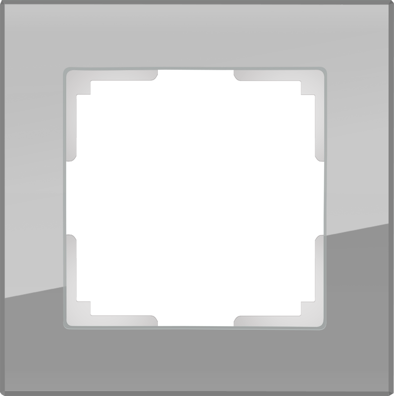 WL серый,стекло 1 рамка WL01-Frame-01