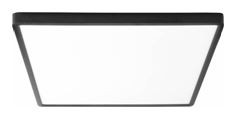 Свет-к с/д (потолочный) LE LED RF 20W (квадрат); Цв: Черный (30)