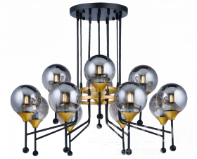 81908/8+4 BLACK+GOLD (1) Люстра