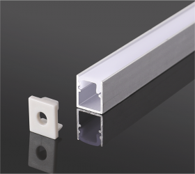 Накладной алюминиевый профиль с экраном 2000*10*10mm