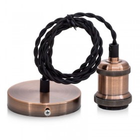 Потолочный подвес,RETRO-1 #003.E27 с кольцом цвет бронза