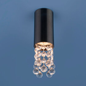 1084 GU10/ Светильник накладной  BK черный