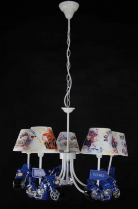 1885/5 BLUE (1) Люстра