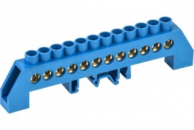 Шина нулевая в комб. DIN-изол. &quot;Стойка&quot; ШНИ-8х12-12-КС-С IEK YNN10-812-12DP-K07