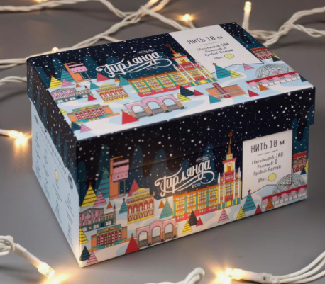 Гирлянда "Нить" 10 м , IP44, белая нить, 100 LED, свечение тёплое белое, 8 режимов, 220 В