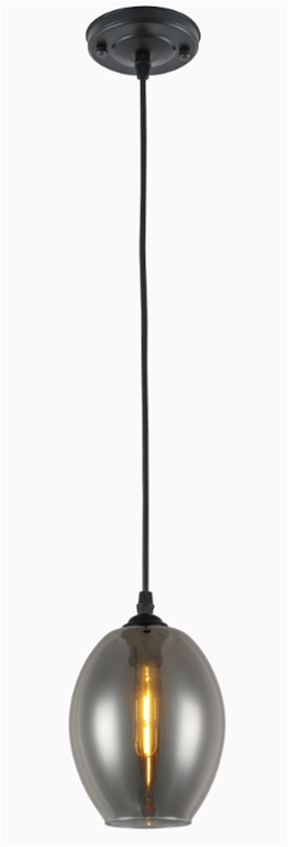 06197/1P Black (5) Люстра (RL)