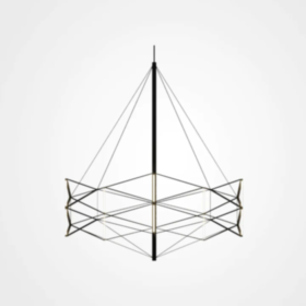 Люстра подвесная Asellus 119858P/S 13W 3000K/black+white