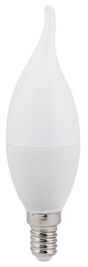 Лампа св/д Ecola свеча на ветру E14 7W 2700K 130x37  пласт./алюм. C4YW70ELC
