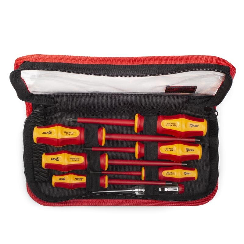 Набор диэлектрических отверток  НИО-07 серия ПРОФИ (КВТ)