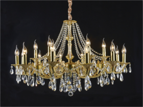 9148P/12+6A GD+CF (1) Люстра (NW)