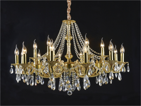 9148P/12+6A GD+CF (1) Люстра (NW)