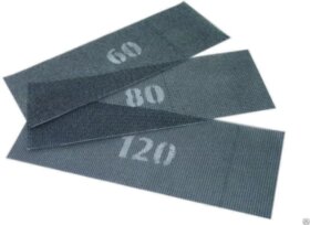 Сетка Bohrer абразивная 115х280 мм  Р60 (оксид алюминия) водостойкая двусторонняя (10 шт в уп.) (100/1)