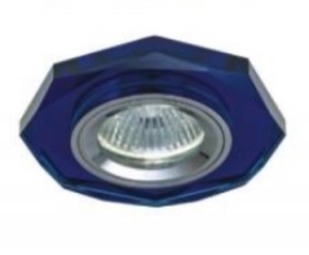 Свет-к точ. GU5.3 LE S 125-3 (1125-3) Восьмигранник; Цв:Топаз - (Стекл) (100)