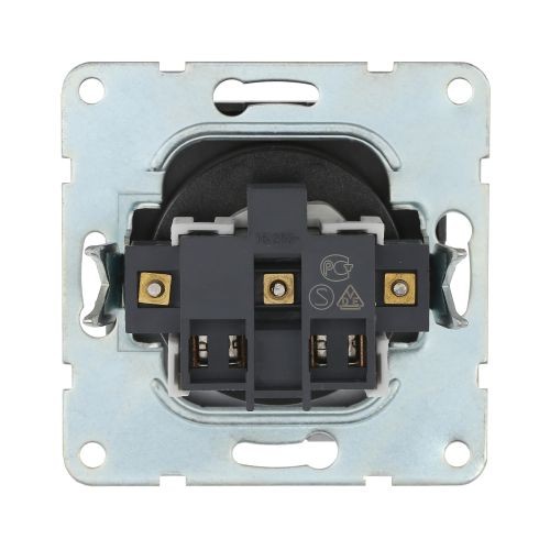 Переключатель 2-кл.. с двух мест (сх.6+6) 16 A. 250 B (сереб. металлик) LK60  (20шт) 1кор.=200шт.