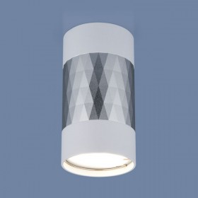 DLN110 GU10 / Светильник накладной белый/серебро