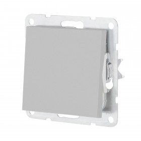 Механизм выключателя 1-кл (серебристый металлик) LK80