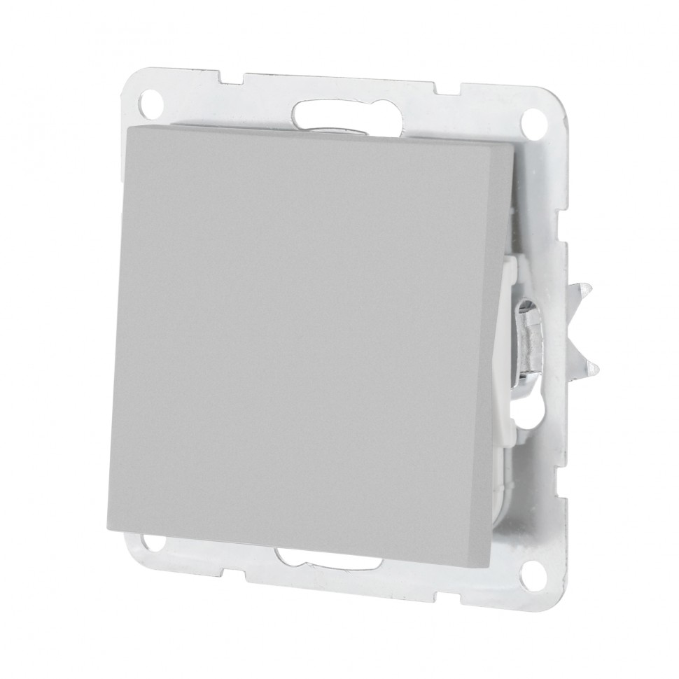 Механизм выключателя 1-кл (серебристый металлик) LK80