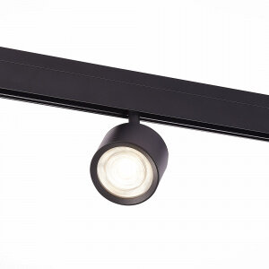 ST353.436.06 Магнитный трековый светильник Черный LED 1*6W 3000K 560Lm Ra>80 36о IP20 L120xW81xH138 48V