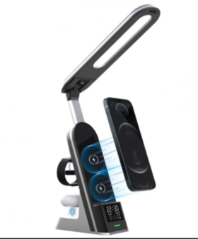 Лампа настольная с беспроводной зарядкой H53  7 IN 1