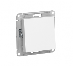Механизм переключателя проходной 1-кл белый AtlasDesign