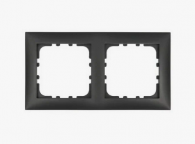 Рамка 2-постовая (черный бархат) LK80