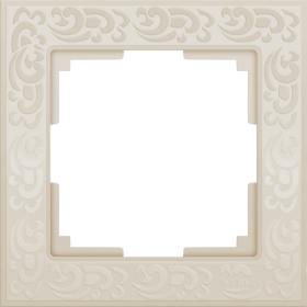 WL слоновая кость 1-ая рамка с узором WL05-Frame-01-ivory