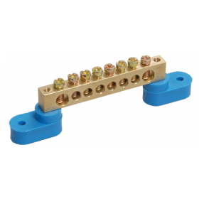 Шина нулевая ШНИ-6х9-8 У2-С на 2х угл. изол. IEK YNN10-69-8C2-K07