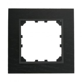 Рамка 1-постовая из натурального темного дерева (венге) LK60  (1/20шт) 1кор.=100шт