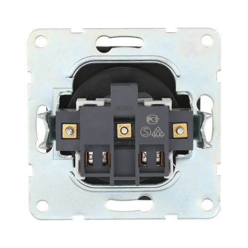 Розетка  без з/к. со шторками (черн. бархат) LK60 (20шт) 1кор.=200шт