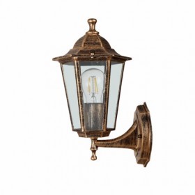 Свет-к садовый LE GL6 E27 настенный вверх бронза (12)