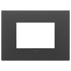 НАКЛАДКА НА 3 МОДУЛЯ, ЧЕРНАЯ МАТОВАЯ