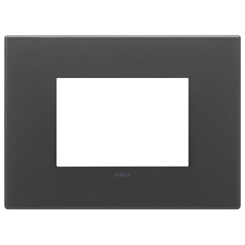 НАКЛАДКА НА 3 МОДУЛЯ, ЧЕРНАЯ МАТОВАЯ