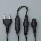 Гирлянда "Нить" 10 м , IP44, УМС, тёмная нить, 72 SMD-LED, свечение тёплое белое, 220 В