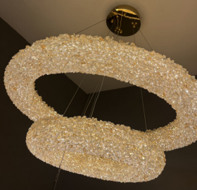 Светодиодная люстра Amber  D800+600*80 LED 143w*2