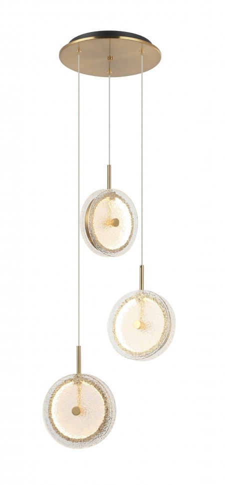 7050MDR-3 BRASS+BLACK (1) Люстра (NW)