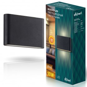 REV Светильник сд уличный 10W 3000K IP44 мат.черный, duwi