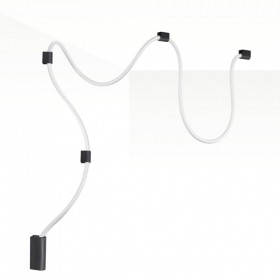 4391/30CL HIGHTECH  черный/металл/канат Настенно-потолочный светильник накладной (3 черных крепления