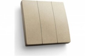 Выключатель дистанционного управления 230V 500W трехклавишный, TM83,золото