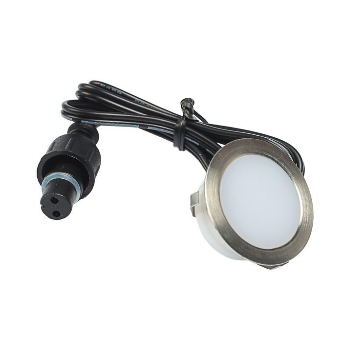 Светильник герметичный круглый VSL-002, 0,3 Вт, IP66, 12 В, ТЕПЛО-БЕЛЫЙ   2723522