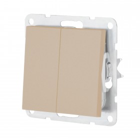 Механизм выключателя 2-кл (шампань) LK80