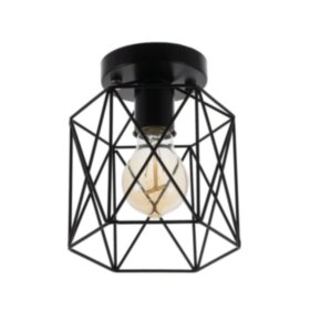 Светильник &quot;Прямоугольник&quot; 1х40Вт E27 черный 13х15х18 см.