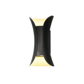 Светильник настенный накладной NUOVO LED 150х70х60 литой алюминий 3000К IP54 черный 2 луча, duwi