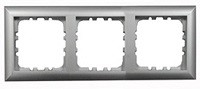 Рамка 3-постовая (сереб. металлик) LK80