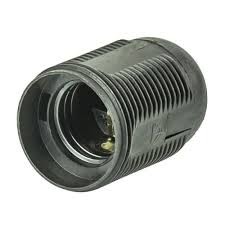 REV Патрон Е27 подвесной фиг,резьба черный