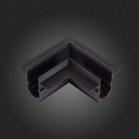 ST007.429.12 Угол-соединитель для встраиваемого магнитного шинопровода под ГКЛ 12мм ST-Luce Черный