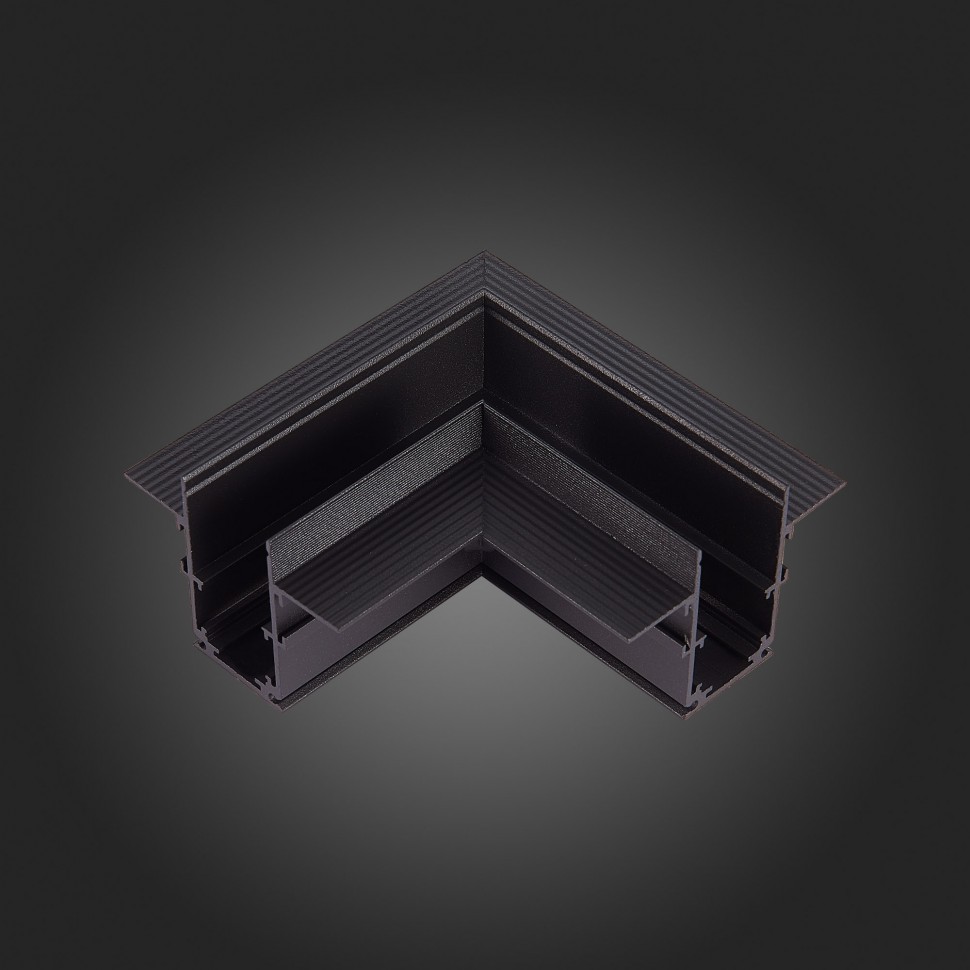 ST007.429.12 Угол-соединитель для встраиваемого магнитного шинопровода под ГКЛ 12мм ST-Luce Черный