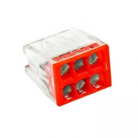 Клемма СМК 2273-246 ( с пастой) 6 отверстий 0,5-2,5мм2(4шт,) EKF PROxima